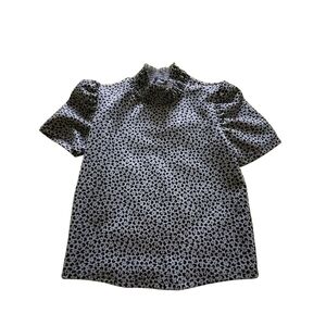 Zara Black and Cream Patterned Garment